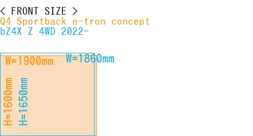 #Q4 Sportback e-tron concept + bZ4X Z 4WD 2022-
